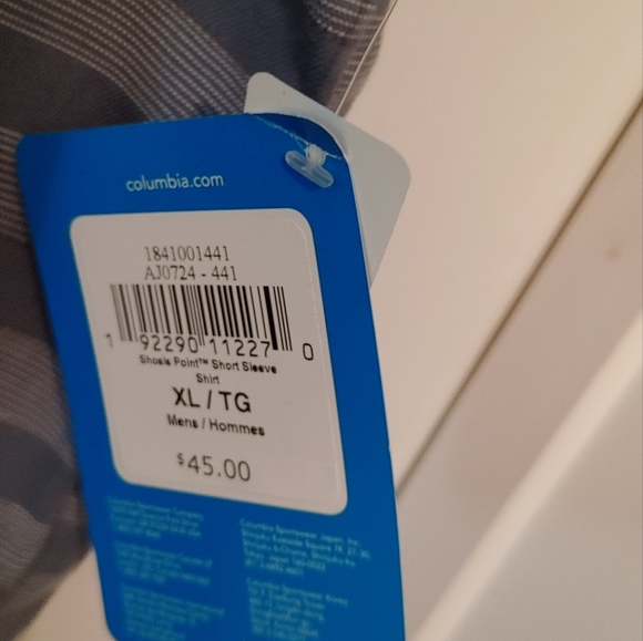 NWT Columbia Mens Shirt. Xl - Picture 7 of 7